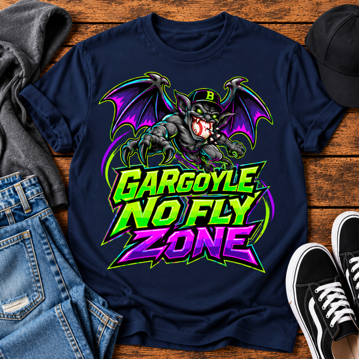 Gargoyle No Fly Zone Youth T-Shirt