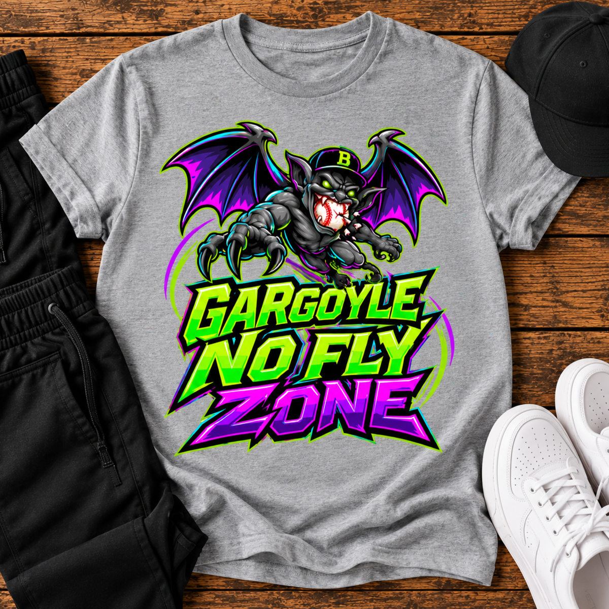 Gargoyle No Fly Zone Youth T-Shirt